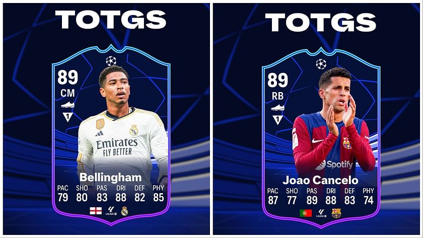 EA FC 24 leaks hint at Jude Bellingham and Joao Cancelo arriving as TOTGS  players