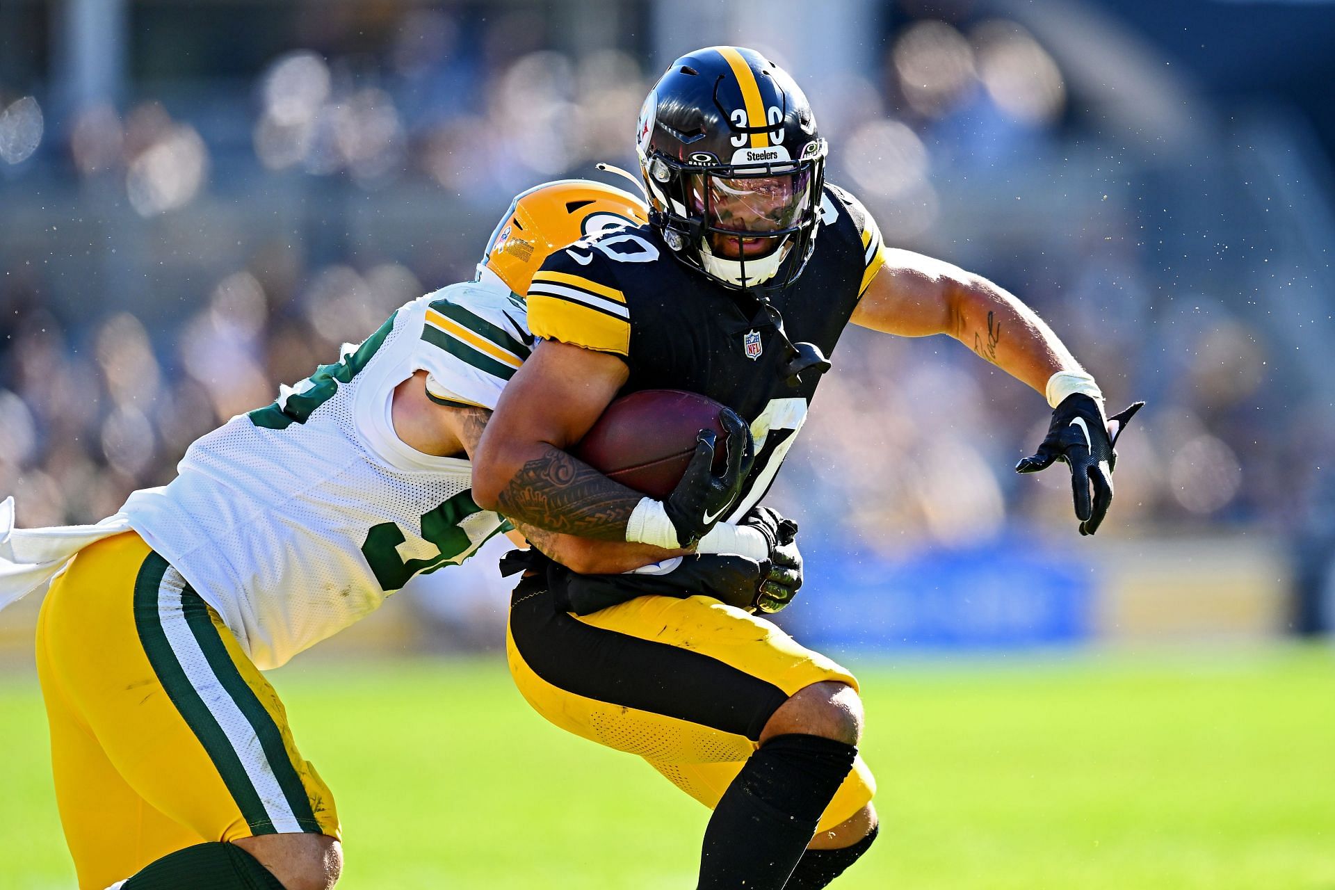 Jaylen Warren at Green Bay Packers v Pittsburgh Steelers