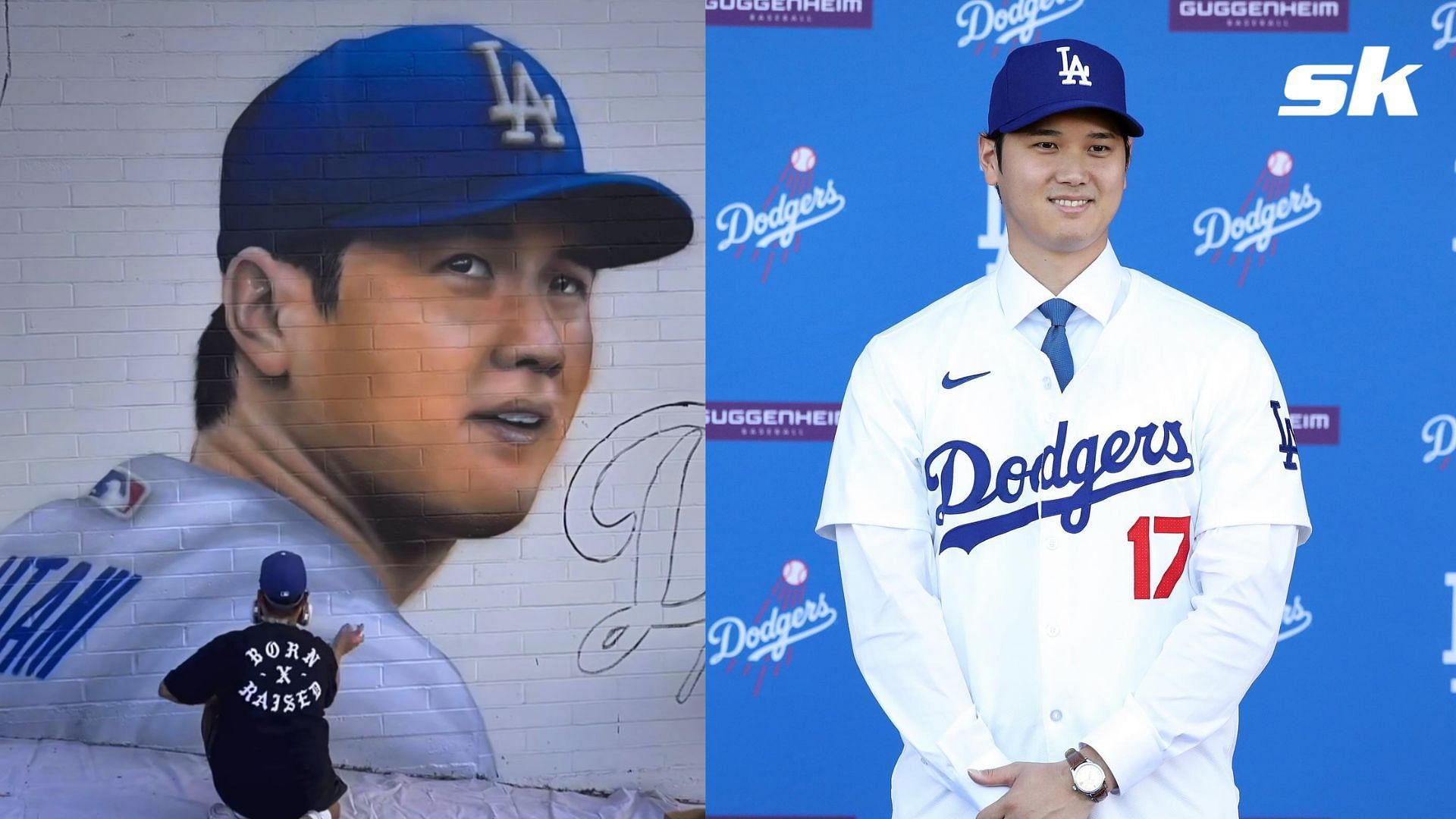 Incredible murals of Shohei Ohtani have emerged in Los Angeles following his big-money move