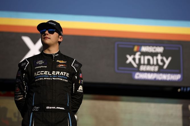 "Victory lane was electric": Sam Mayer looks back at breakthrough NASCAR Xfinity Series season in 2023