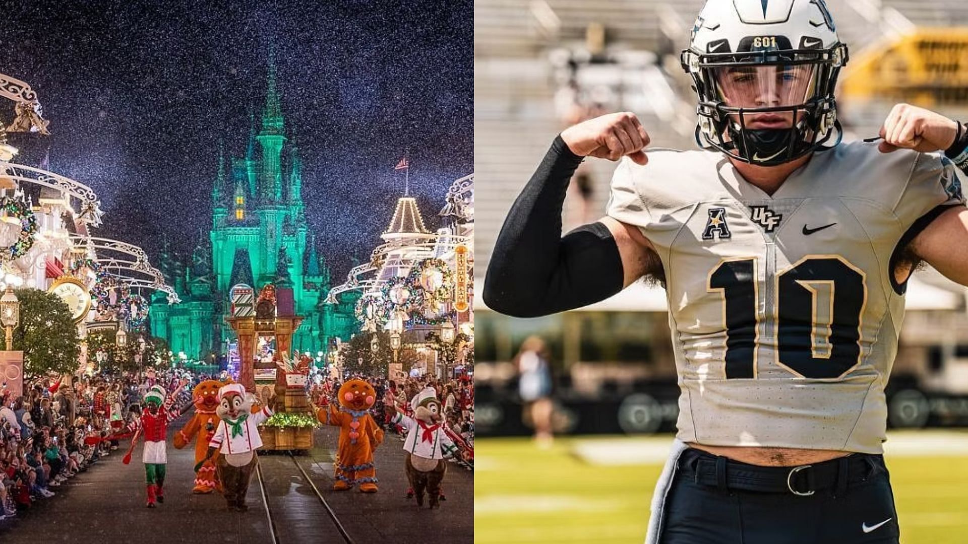 UCF football player caught lying about his status in a Disney World video 