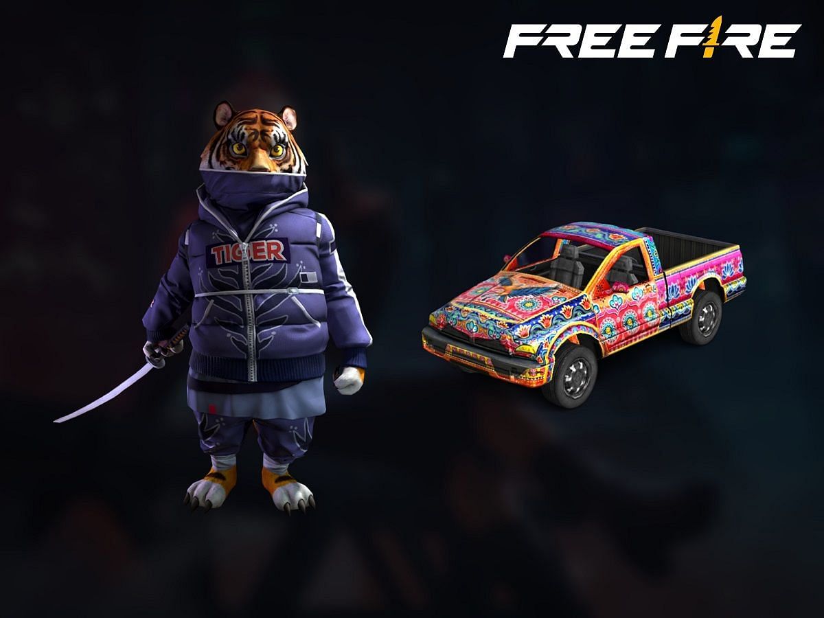 You can use Free Fire redeem codes to get pets and skins for free (Image via Garena)