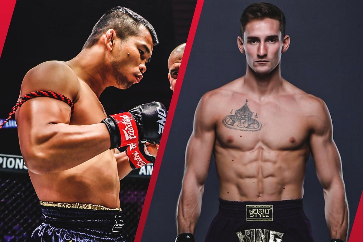 Nong-O Hama (L) is not bothered by the size advantage that Nico Carrillo (R) has over him in their scheduled fight this week. -- Photo by ONE Championship