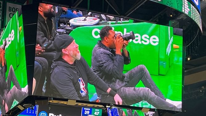 Watch: Paul Pierce turns heads after donning NBA photographer's role at Sixers-Celtics