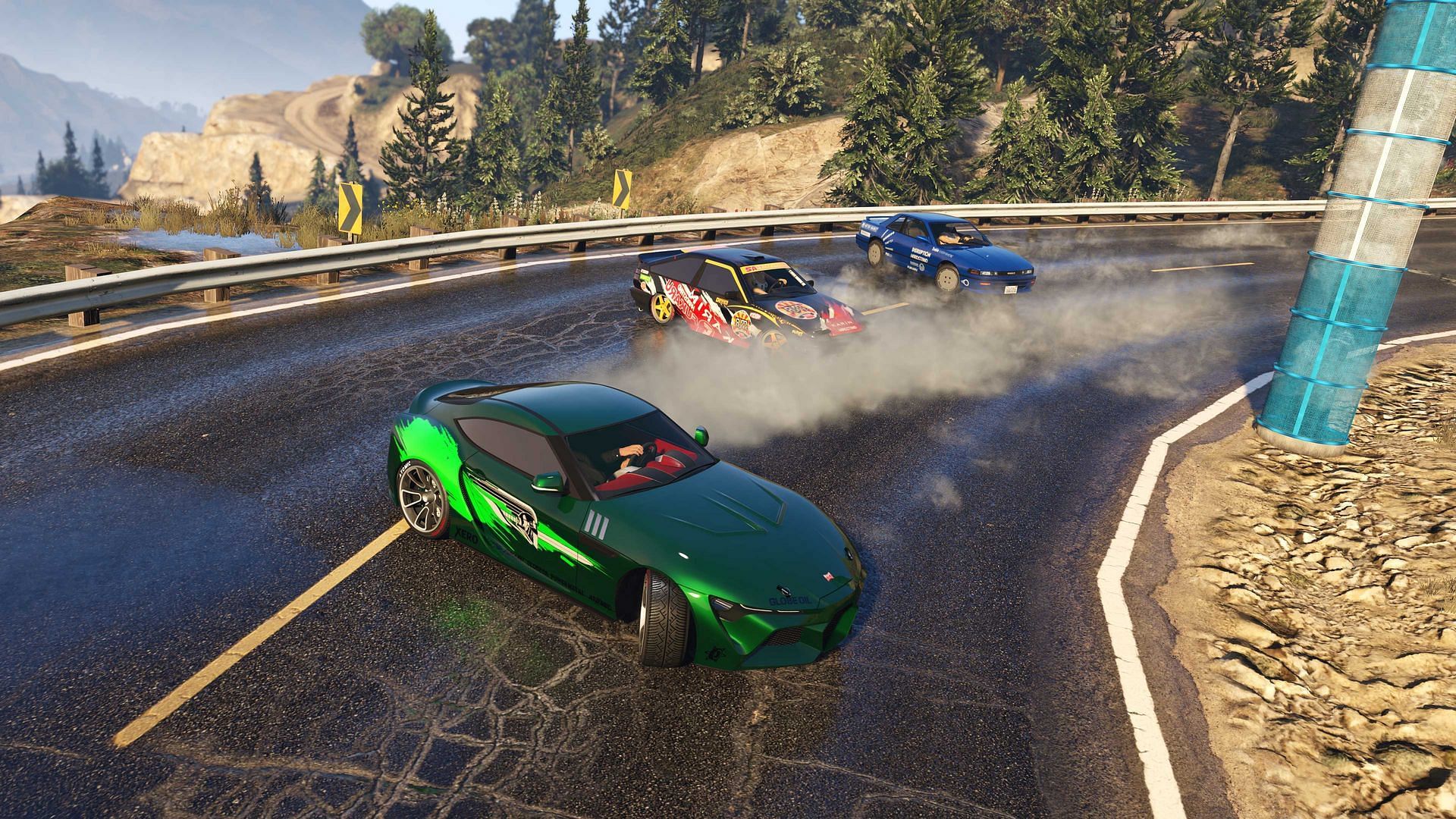 Rockstar is going to add new race tracks for drift racing. (Image via Rockstar Games)