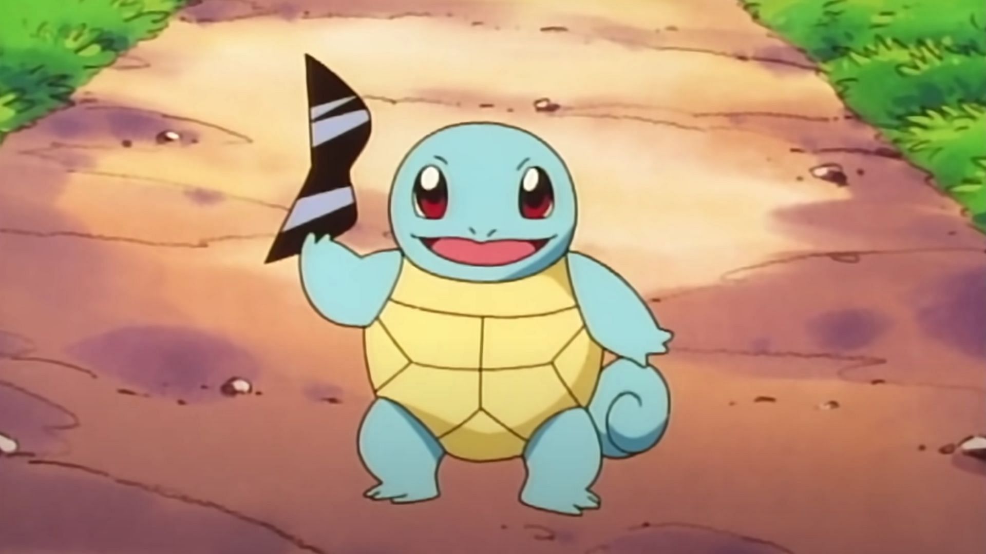 Squirtle looks happy to join Ash (Image via TPC)