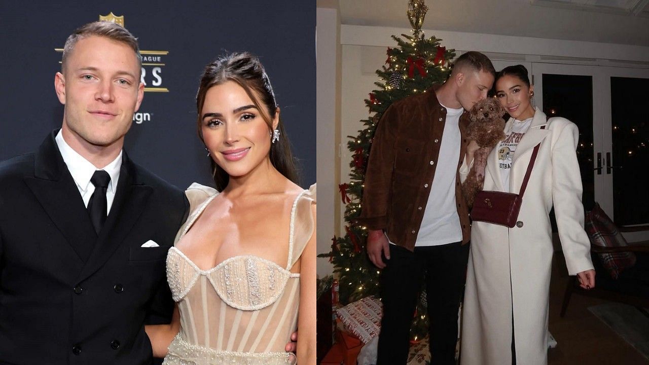 Christian McCaffrey and Olivia Culpo celebrated the holidays with their families. 