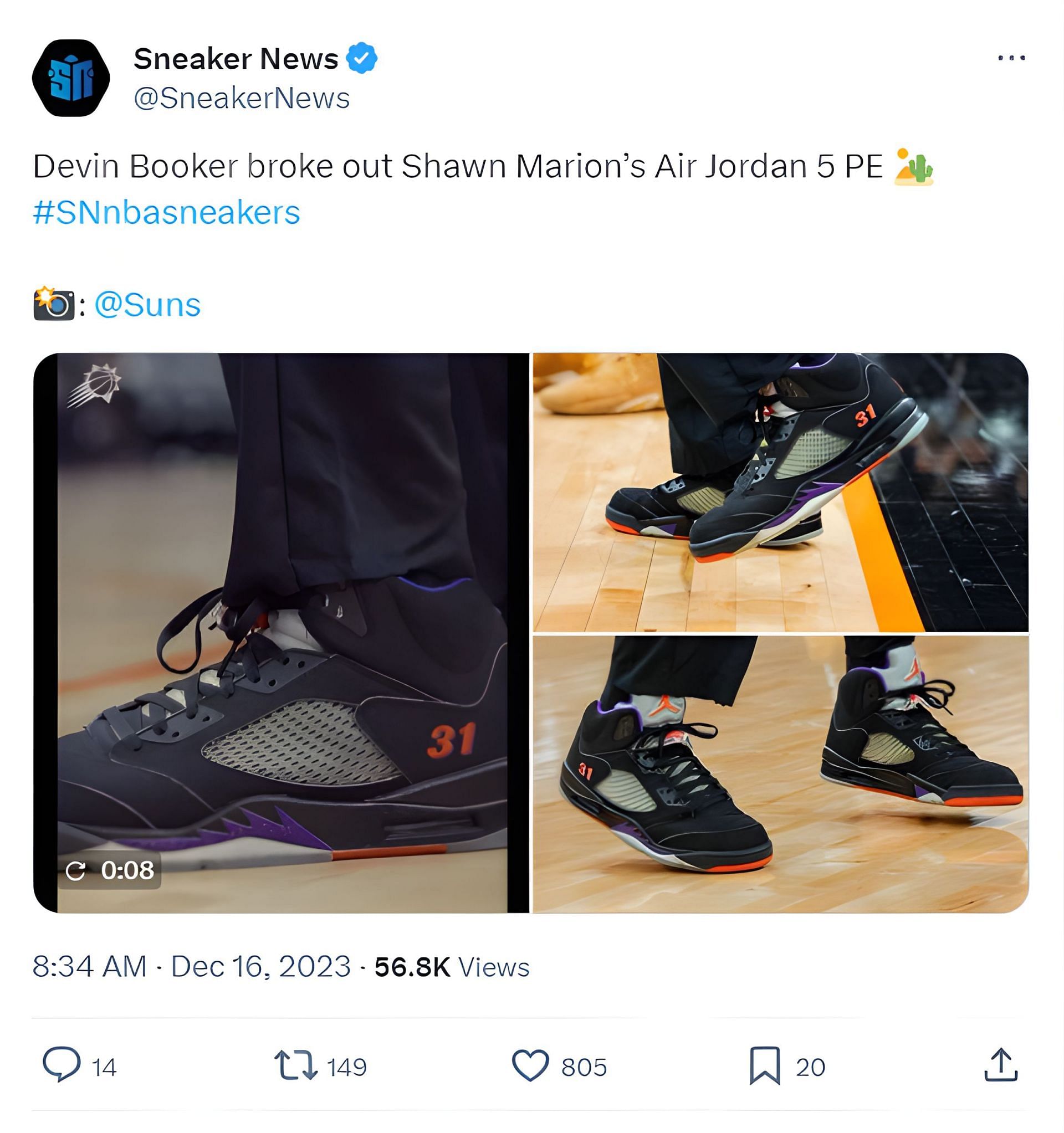 Devin Booker features one of the rarest Air Jordans