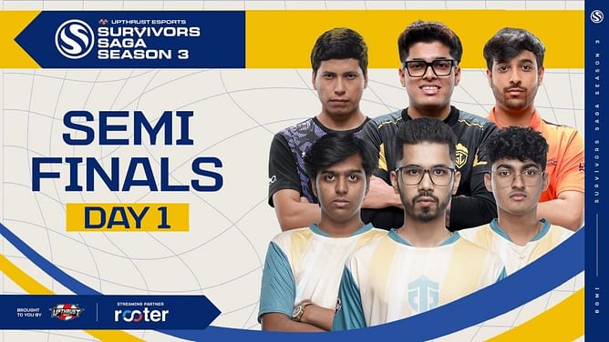 Upthrust BGMI Survival Saga Season 3 Semifinals Day 1: Overall scoreboard, highlights, and more