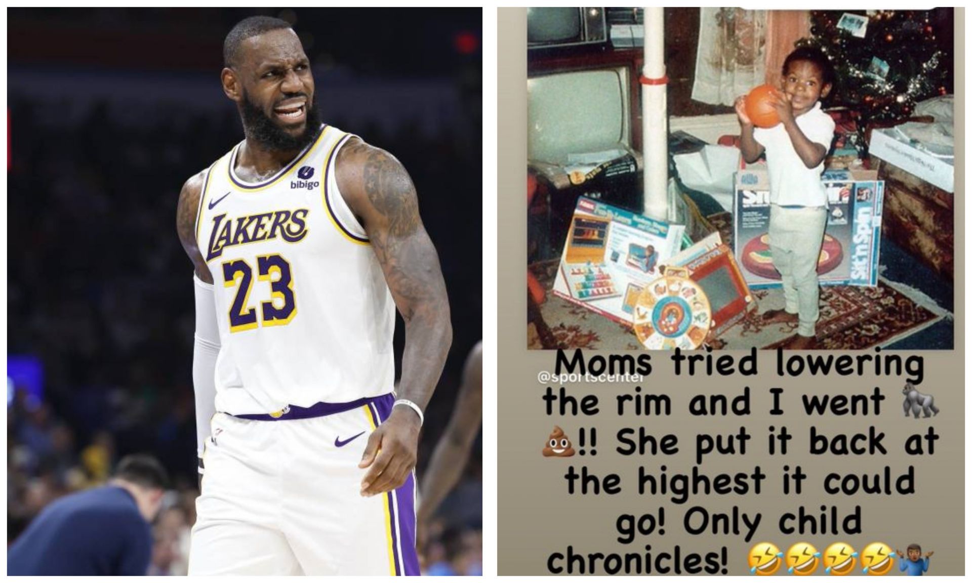 Fans react to a picture of a baby LeBron James