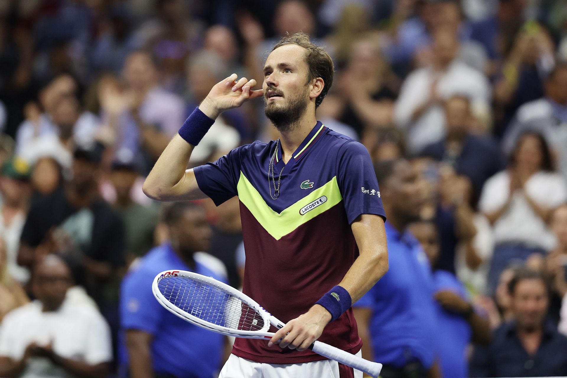 Medvedev&#039;s semifinal match in New York against Carlos Alcaraz had a rather vocal Spanish contingent cheering the latter.