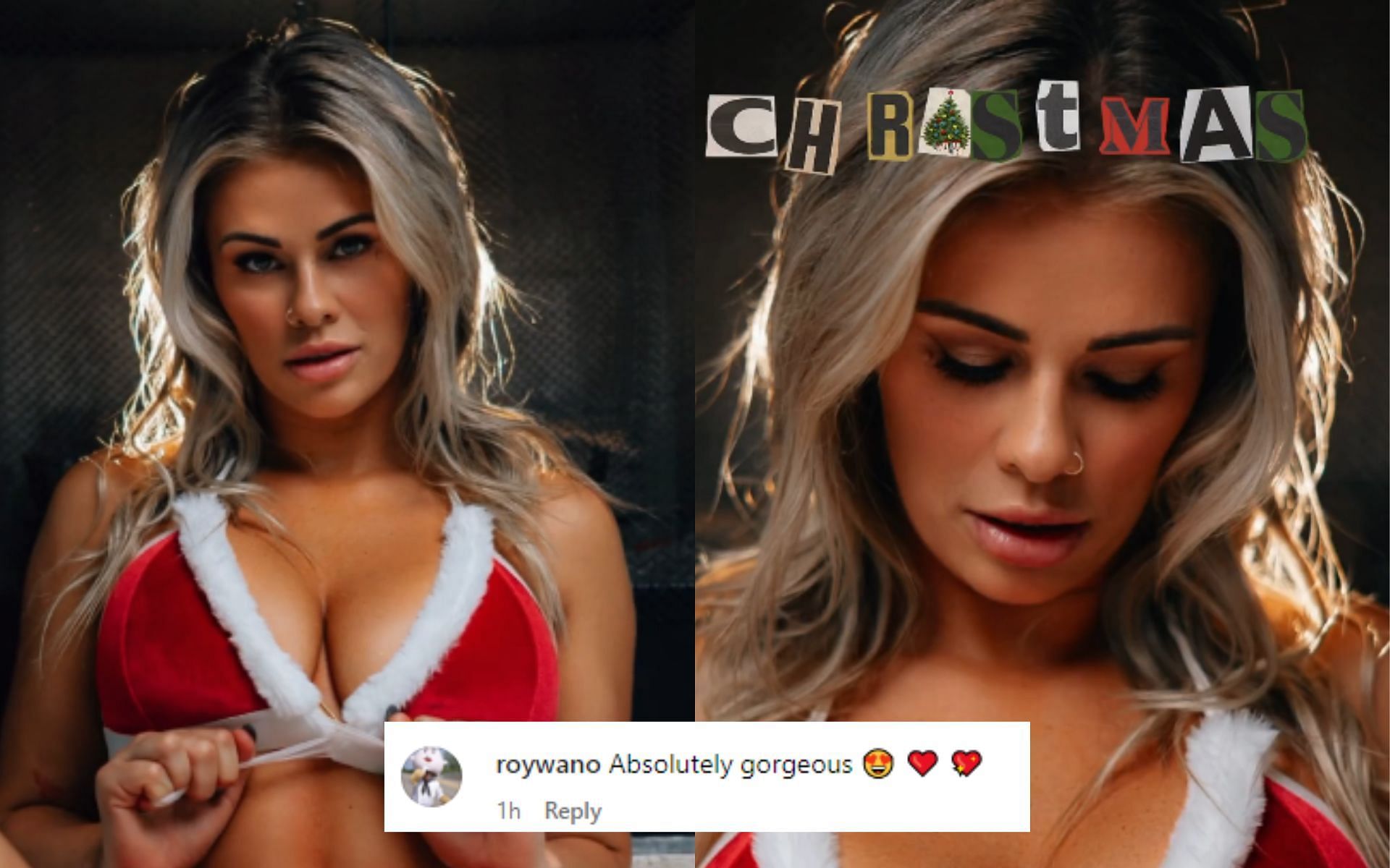 Paige VanZant [Pictured] dropped a Christmas-themed reel [Image courtesy: @paigevanzant - Instagram]