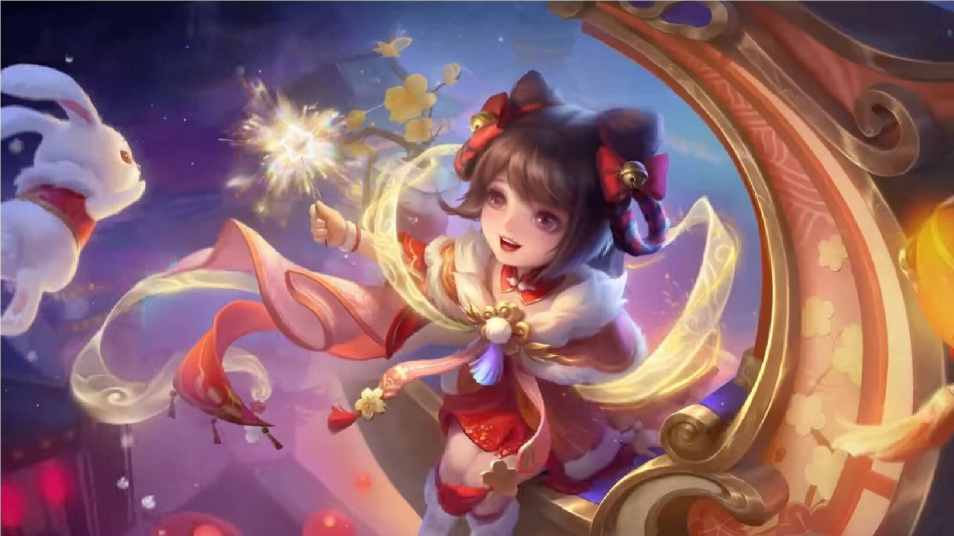 Chang&#039;e gliding through the Mid Lane is a nightmare for the opposition in Mobile Legends Bang Bang (Image via Moonton Games)