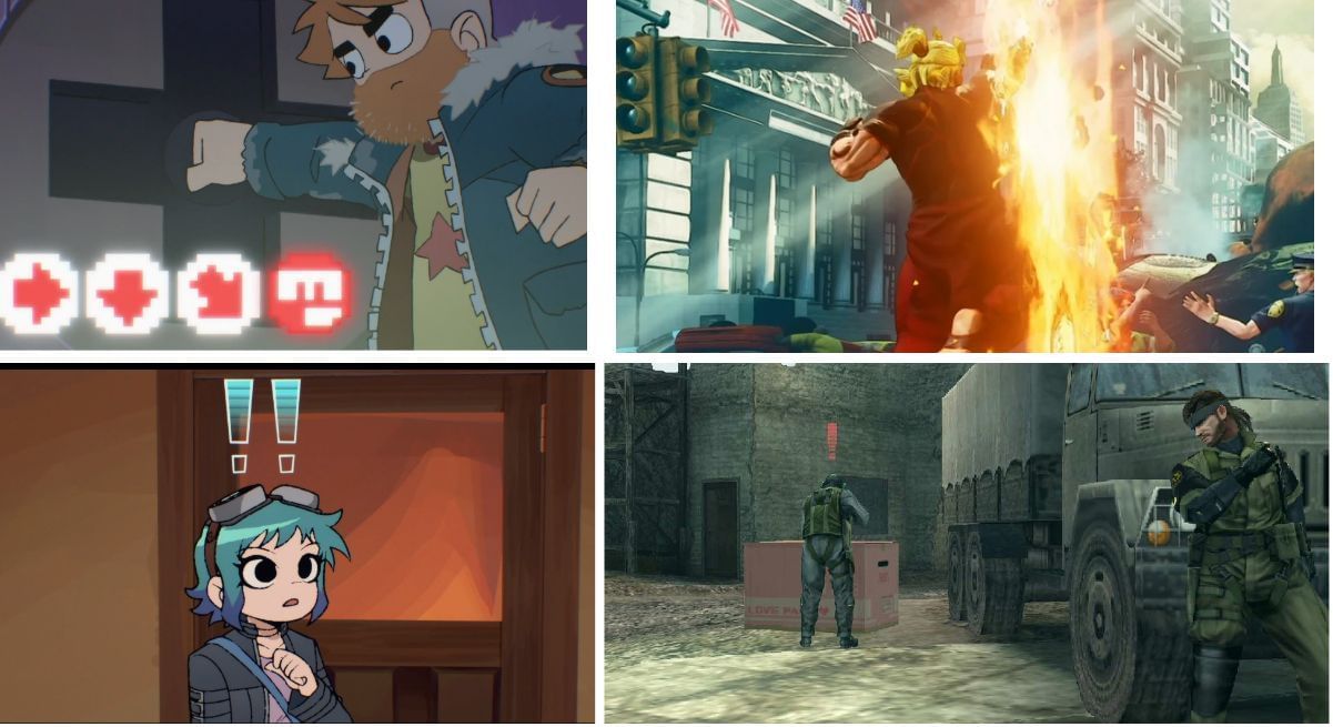 Street Fighter and Metal Gear Solid referenced in the Scott Pilgrim anime (Image via Sportskeeda)