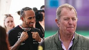 “I didn’t bring them bad luck”: Martin Brundle dismisses pre-race juju claims as he seeks to interview Lewis Hamilton on Grid Walk again