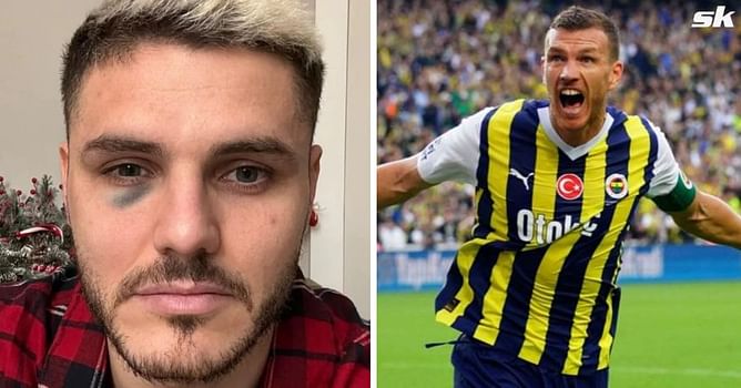 "Embarrassing" - Edin Dzeko hits out at Galatasaray's claims that Mauro Icardi's blackeye was a result of foul play from Fenerbache players