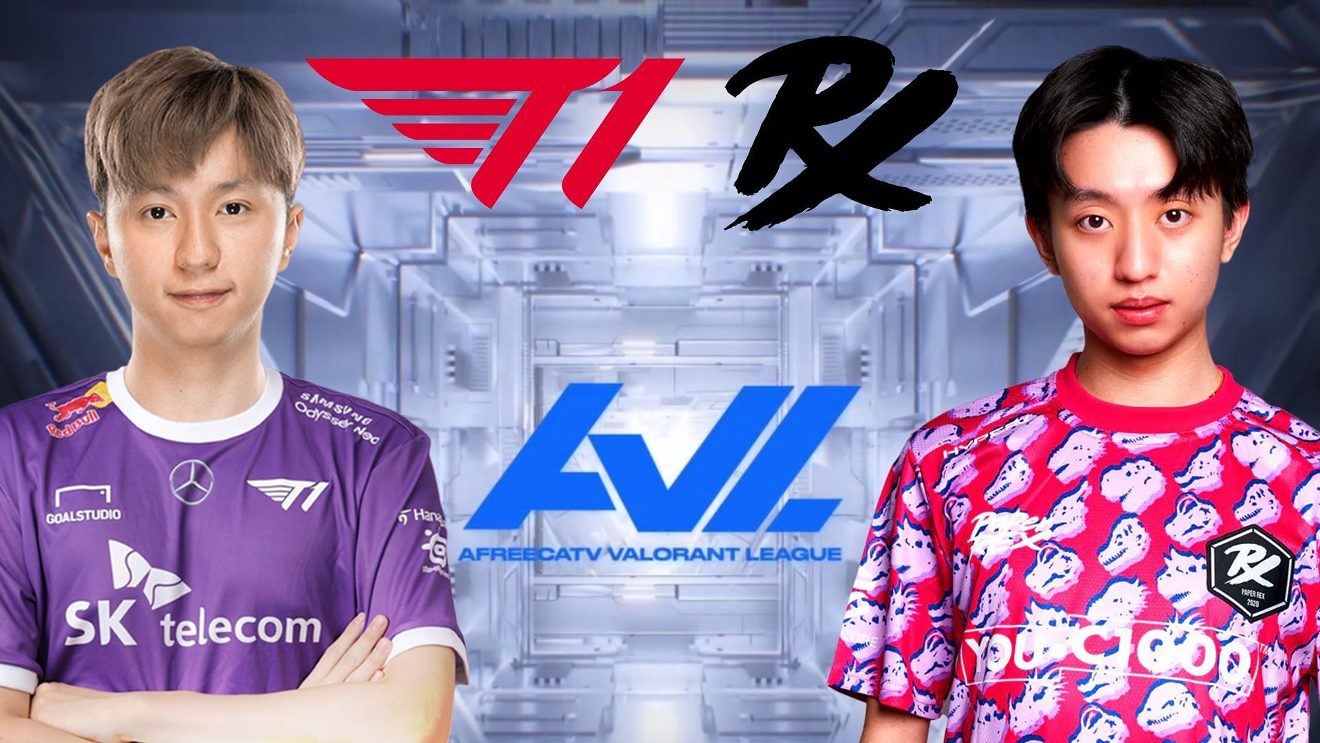 T1 vs Paper Rex - AfreecaTV Valorant League (Image via Sportskeeda)