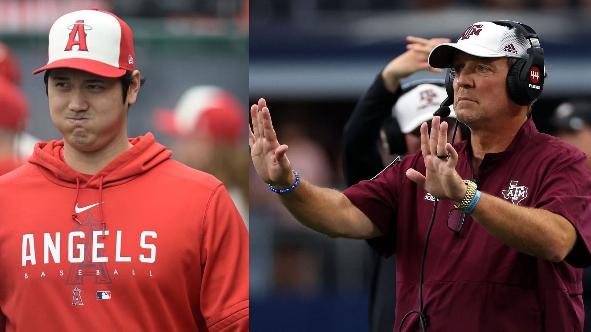 Shohei Ohtani and Jimbo Fisher 