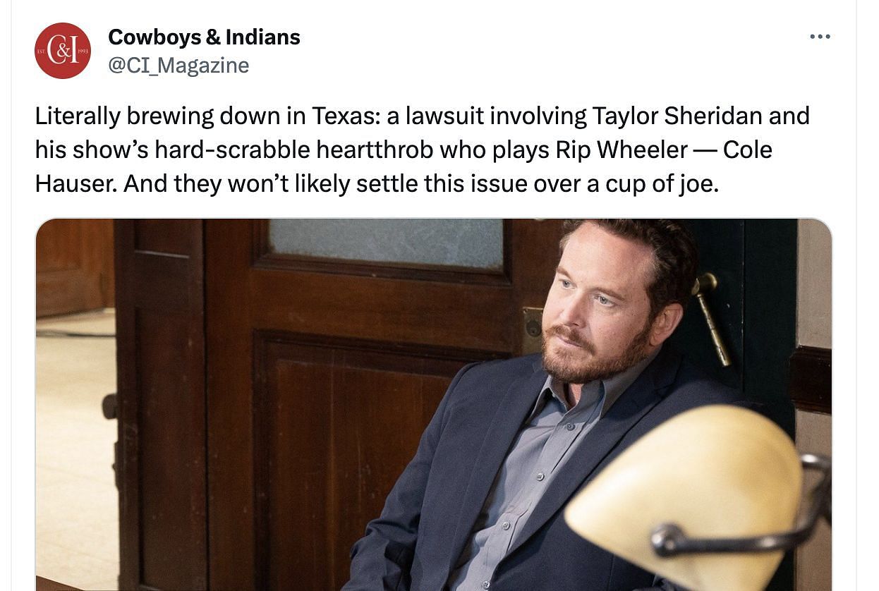 Netizens criticize the lawsuit Taylor&#039;s Ranch filed against the Yellowstone actor&#039;s coffee brand, Free Rein Coffee Company. (Image via X)