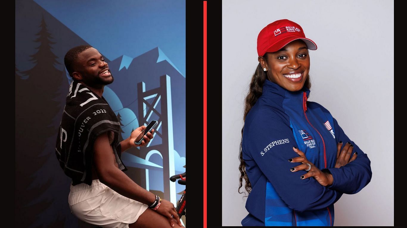 Frances Tiafoe(left) and Sloane Stephens(right)