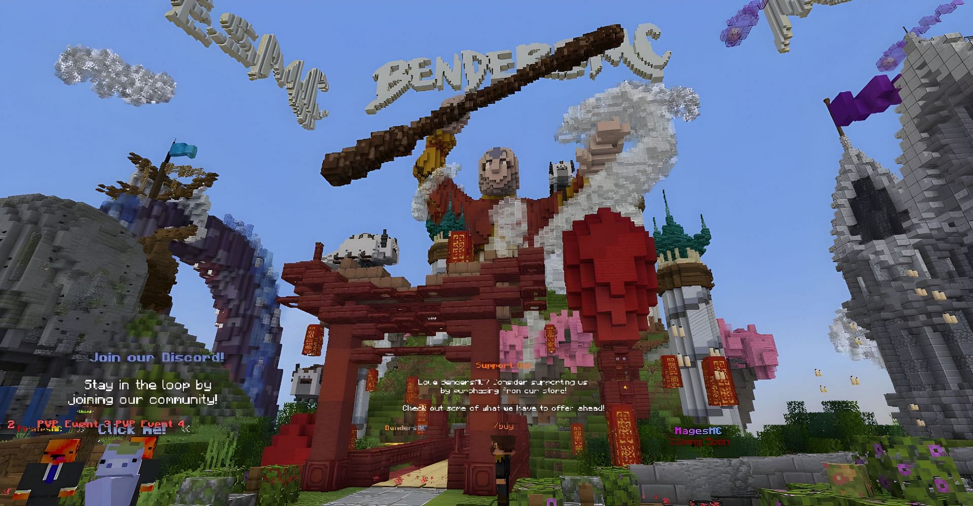 BendersMC is an amazing element bending server (Image via Mojang)