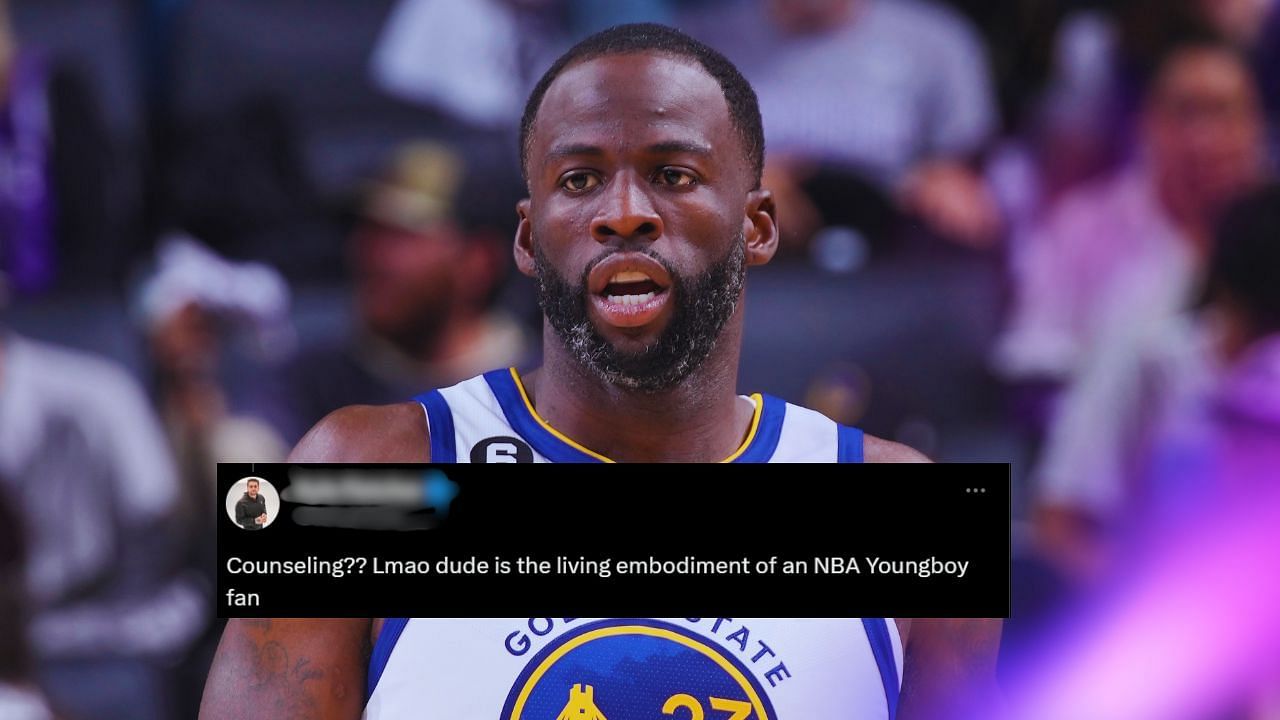 NBA fans ridicule Draymond Green for taking counseling after facing suspension.