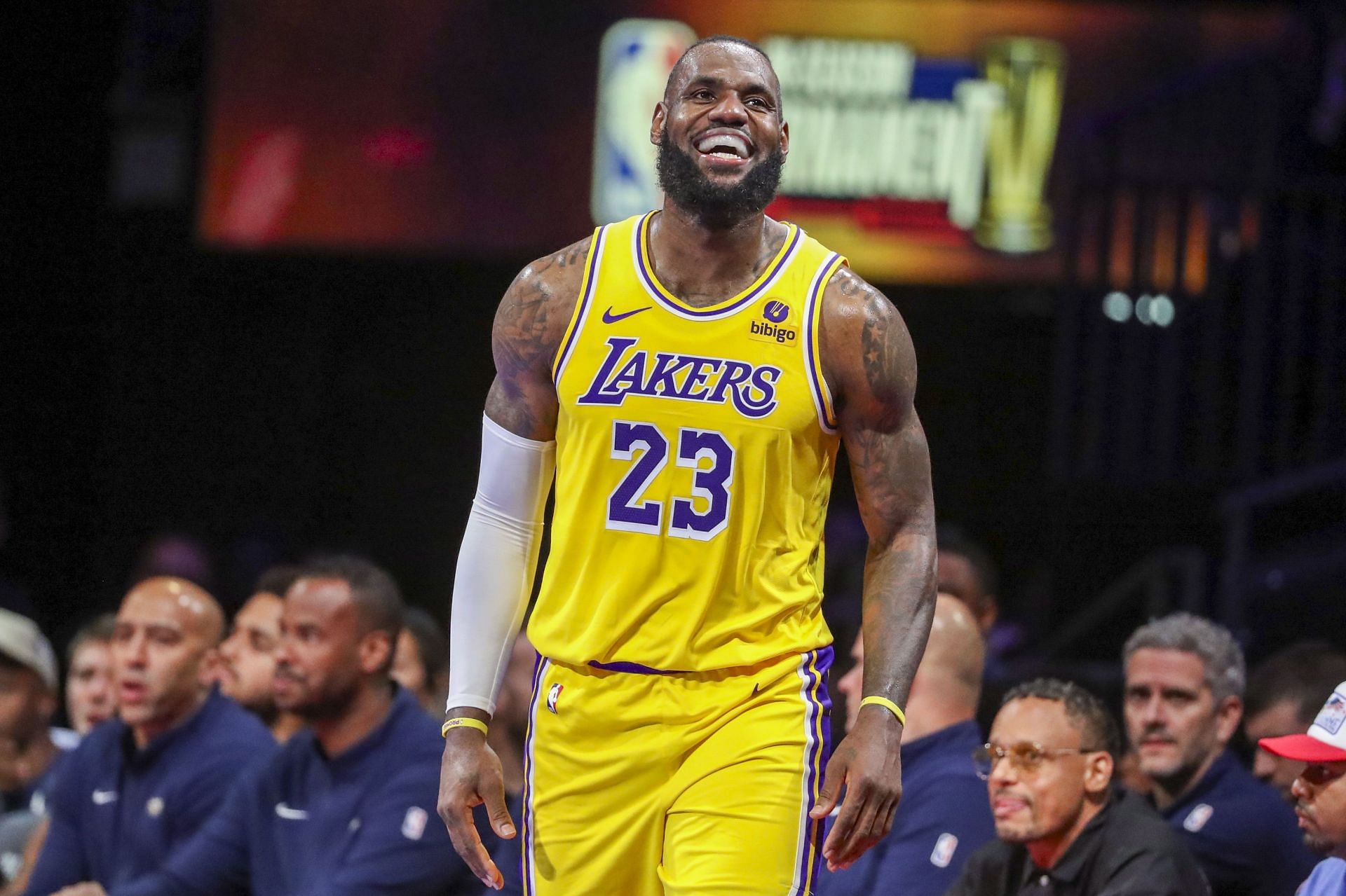 LeBron James of the LA Lakers