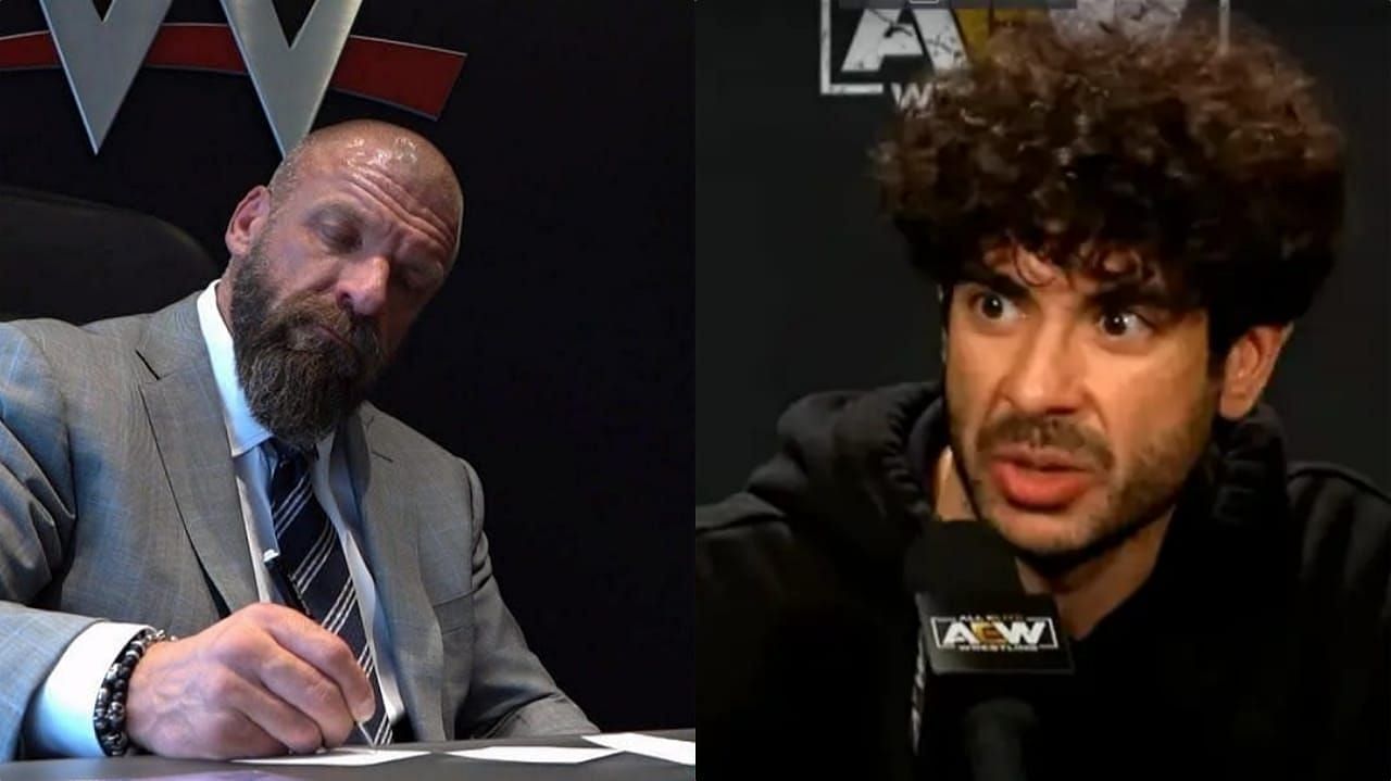 Triple H (left) and Tony Khan (right)