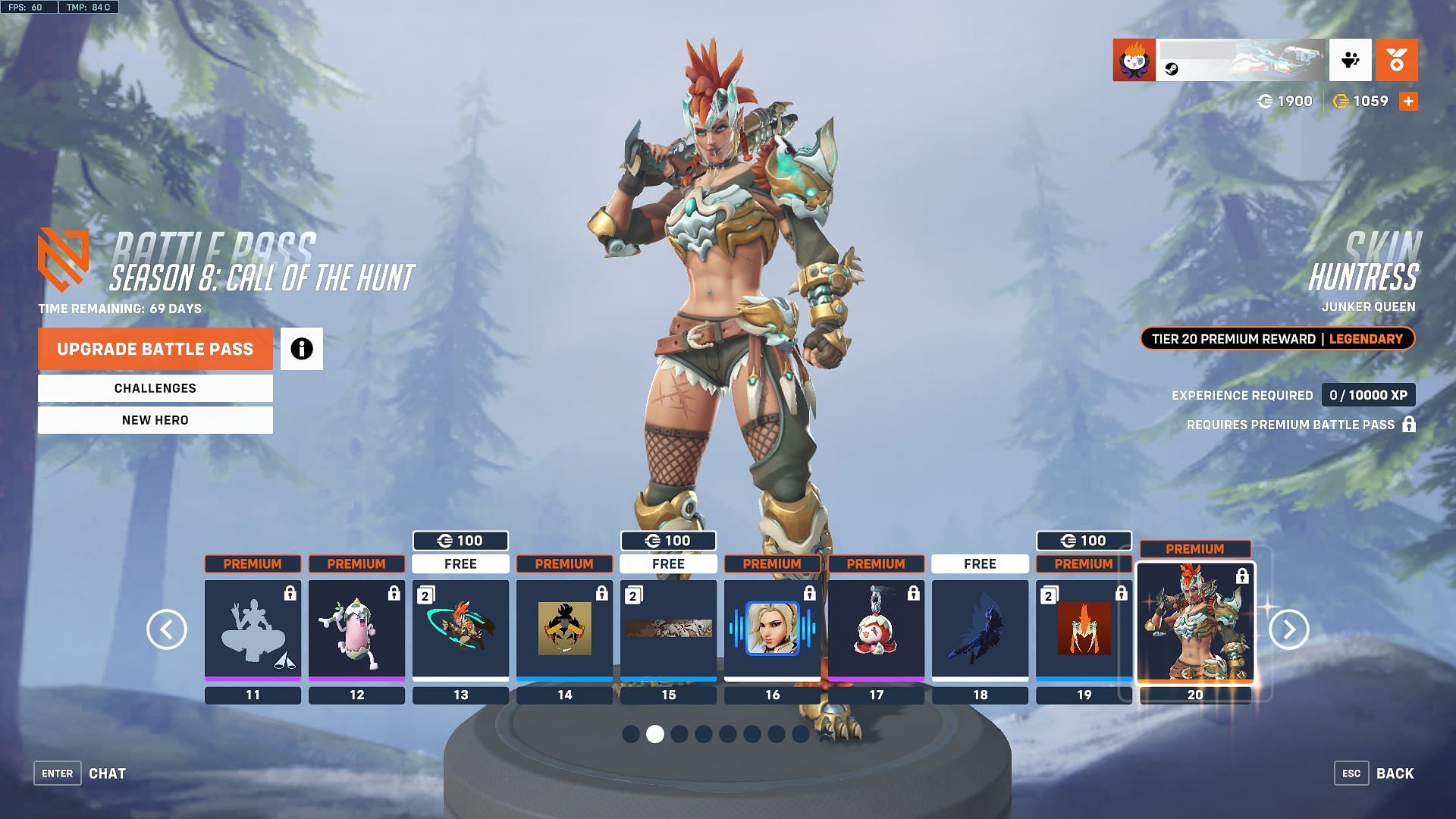 Overwatch 2 Season 8 Battle Pass Tiers 11-20 (Image via Blizzard Entertainment)