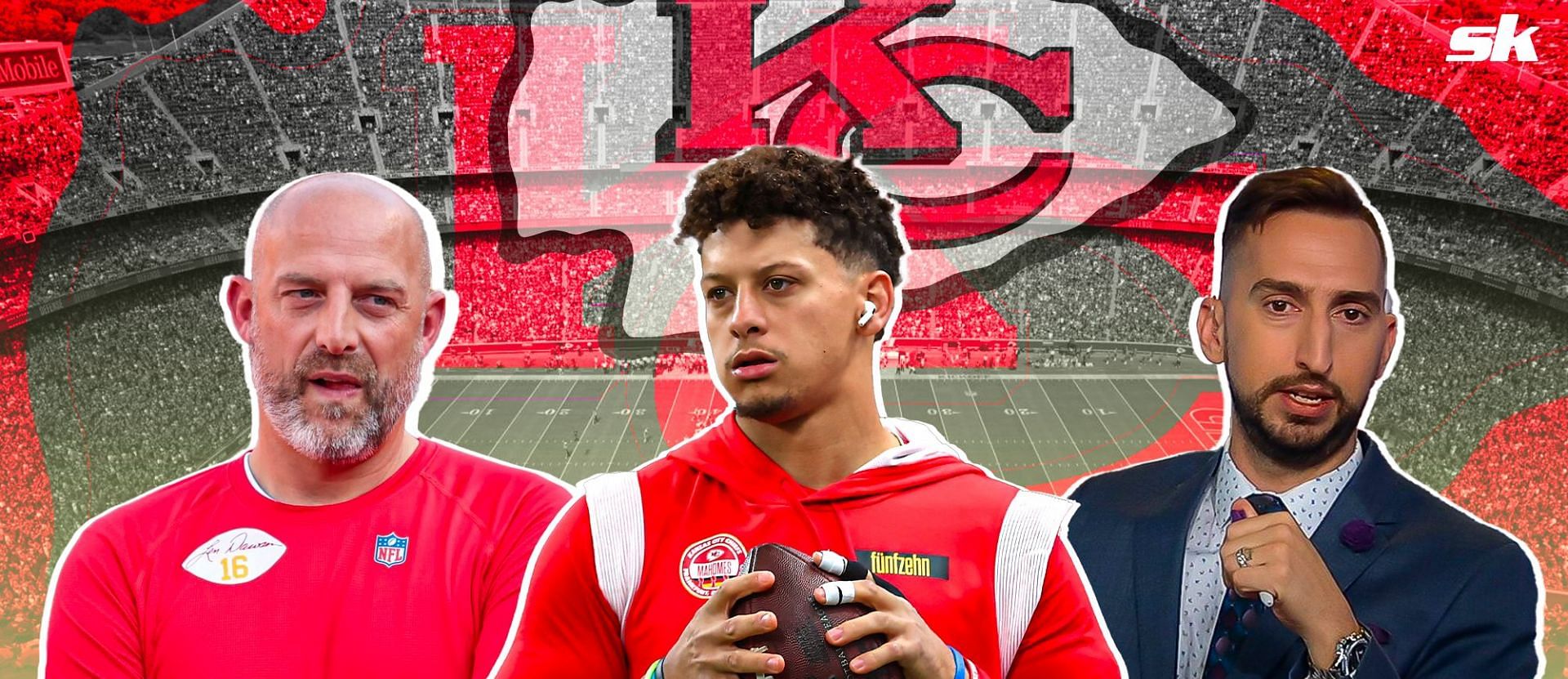 Nick Wright points out Matt Nagy&rsquo;s presence as reason for Patrick Mahomes&rsquo; Chiefs struggles on offense