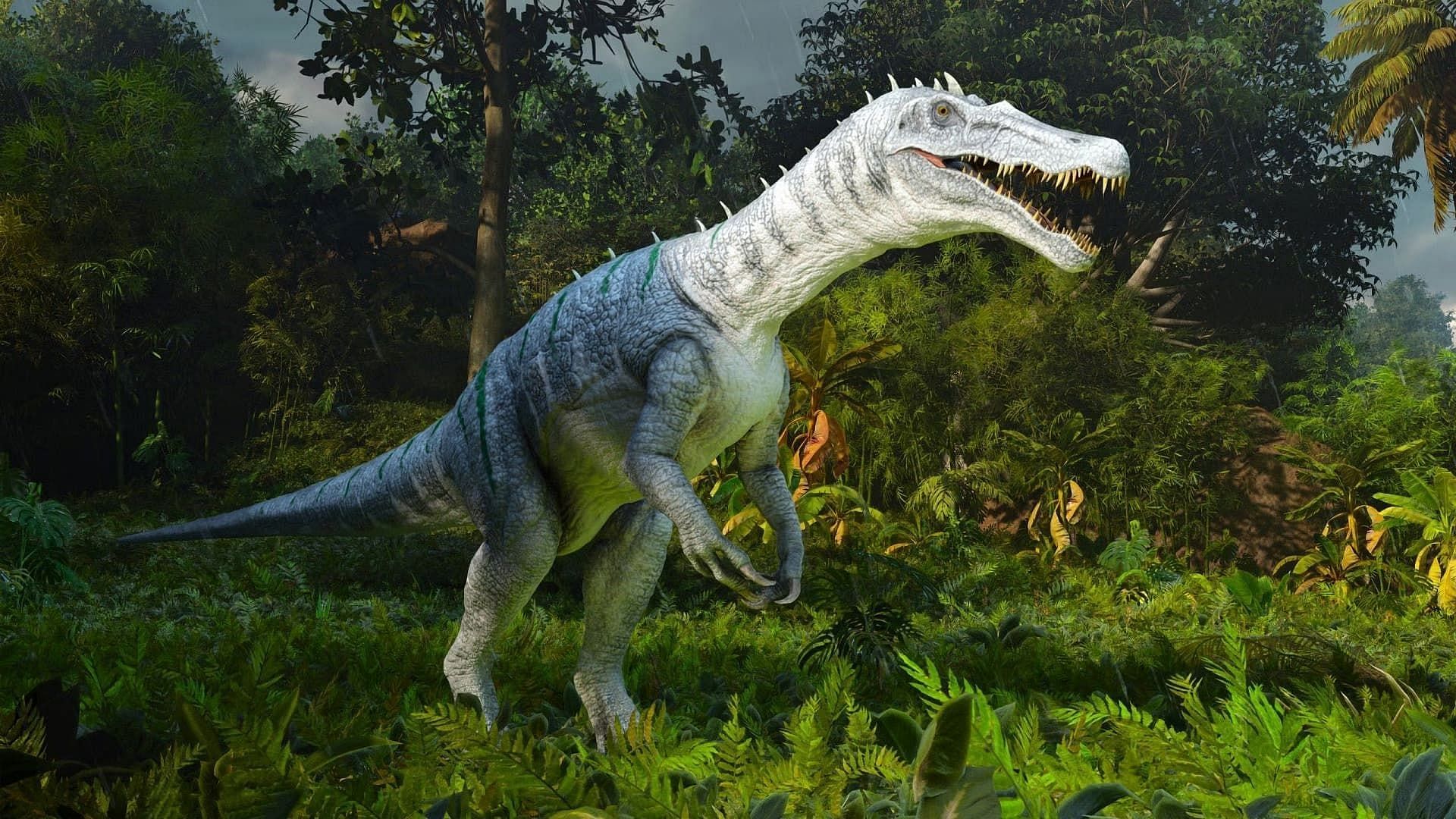 Ark Survival Ascended Iguanodon with gaping mouth