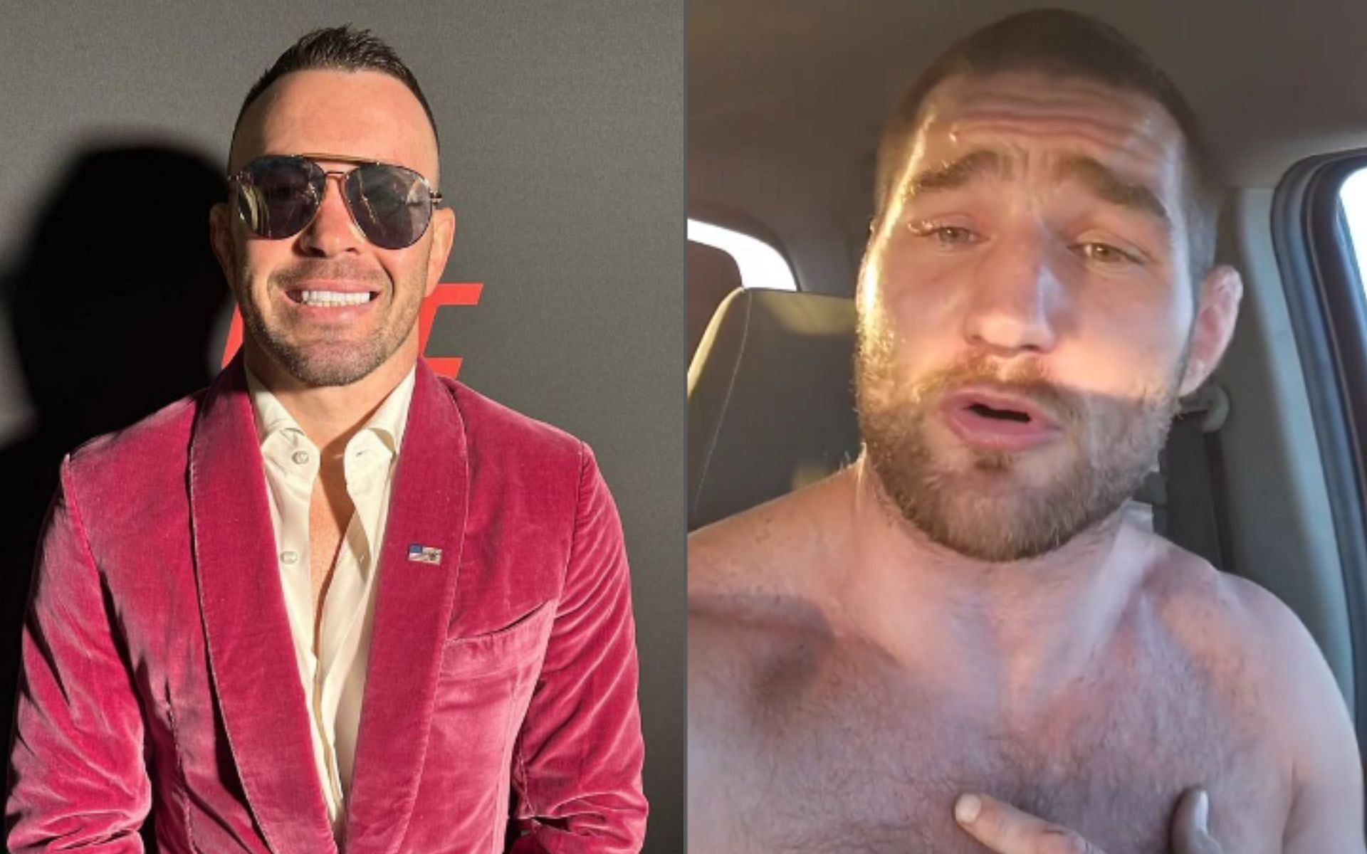 Colby Covington [Left] received backlash from a Bellator champion for his comments on Sean Strickland [Right] [Image courtesy: @colbycovington @stricklandmma - Instagram]