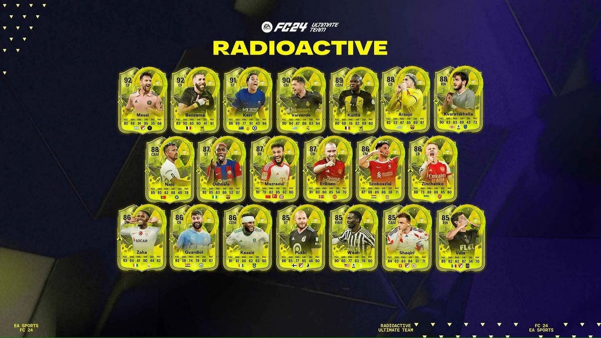EA FC 24 has a new Radioactive promo pack (Image via EA Sports)