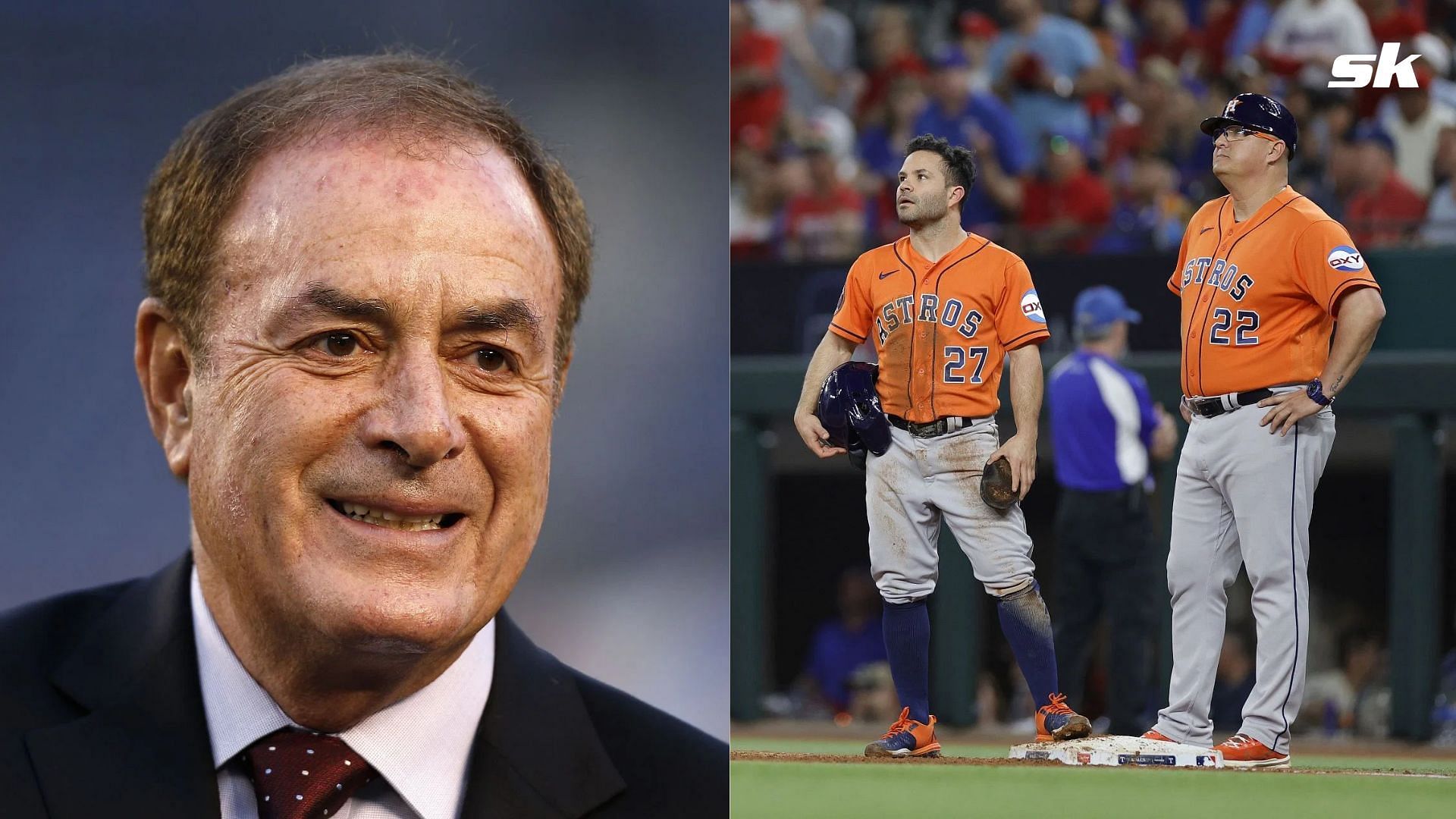 TNF Announcer Al Michaels &amp; Houston Astros Slugger Jose Altuve