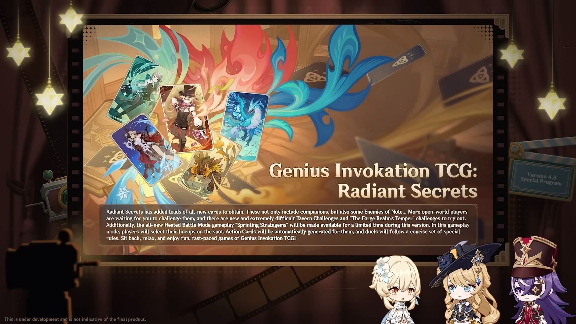 New TCG update: Radiant Secrets (Image via HoYoverse)