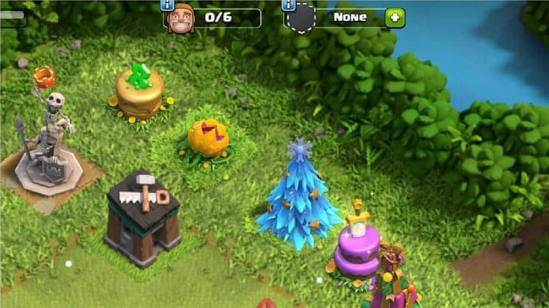 Removing obstacles can also earn you gems (Image via Supercell)