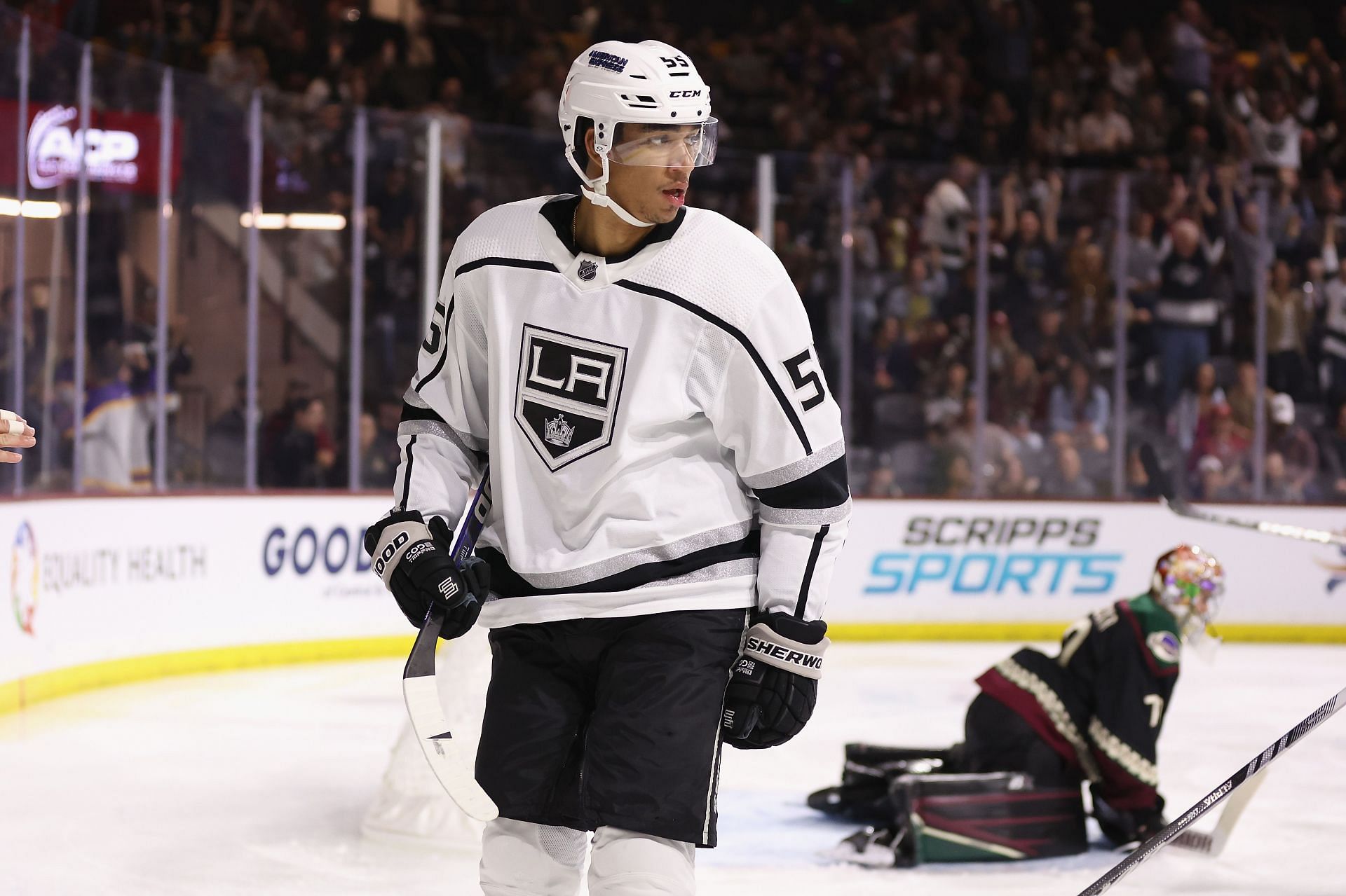 Quinton Byfield of the NHL&#039;s Los Angeles Kings