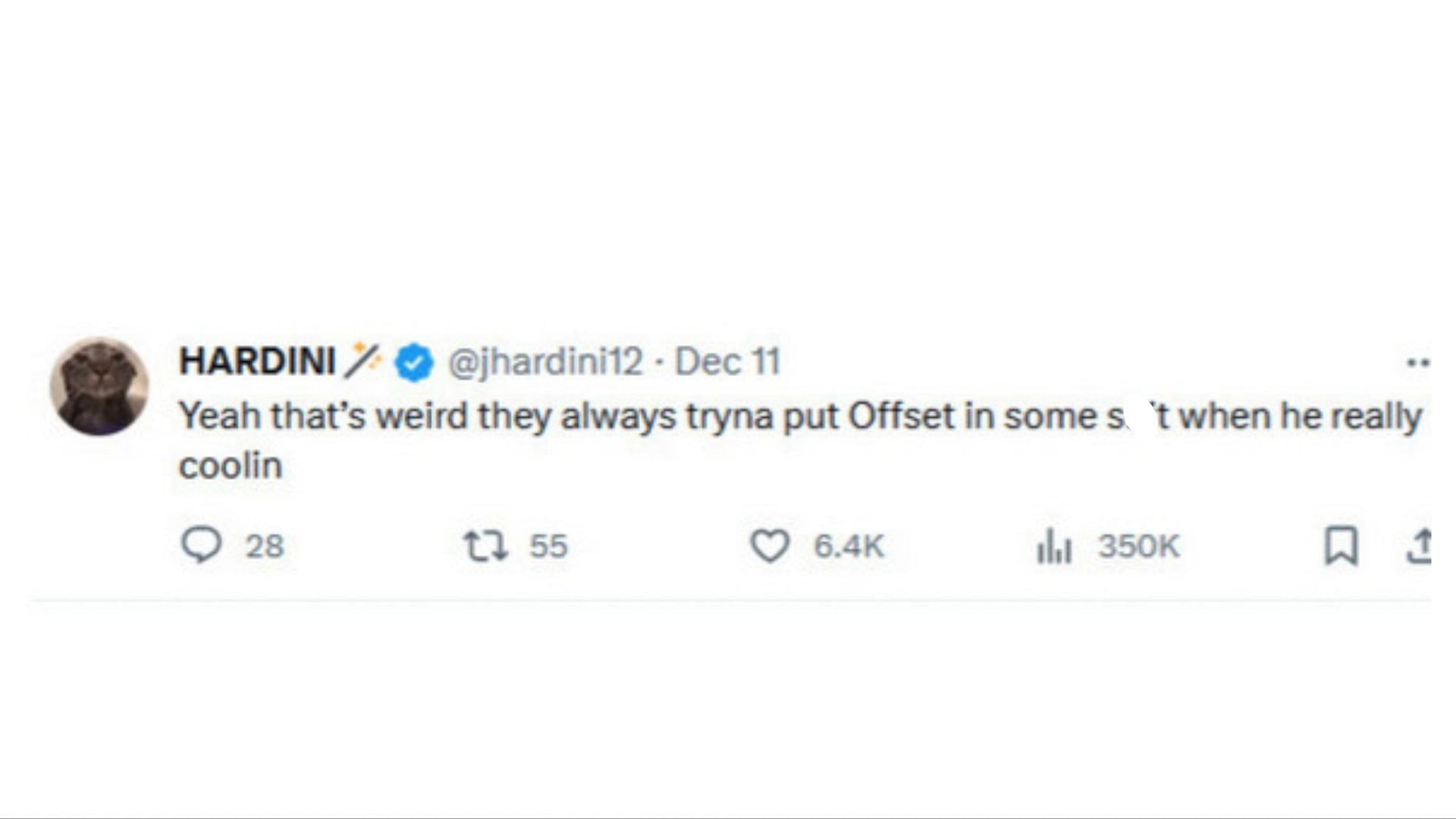 Netizens react as Blueface accused the Fans singer of cheating on Cardi B (Image via X / @jhardini12)