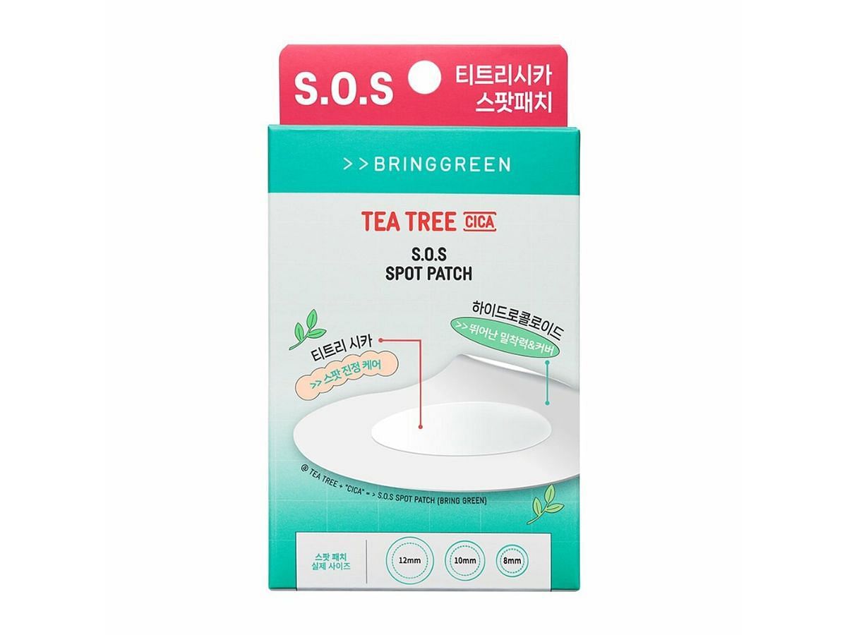 Bring Green Tea Tree Cica Sos Spot Patch (Image via Olive Young)