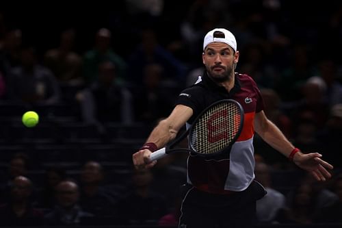 Grigor Dimitrov at the 2023 Paris Masters.