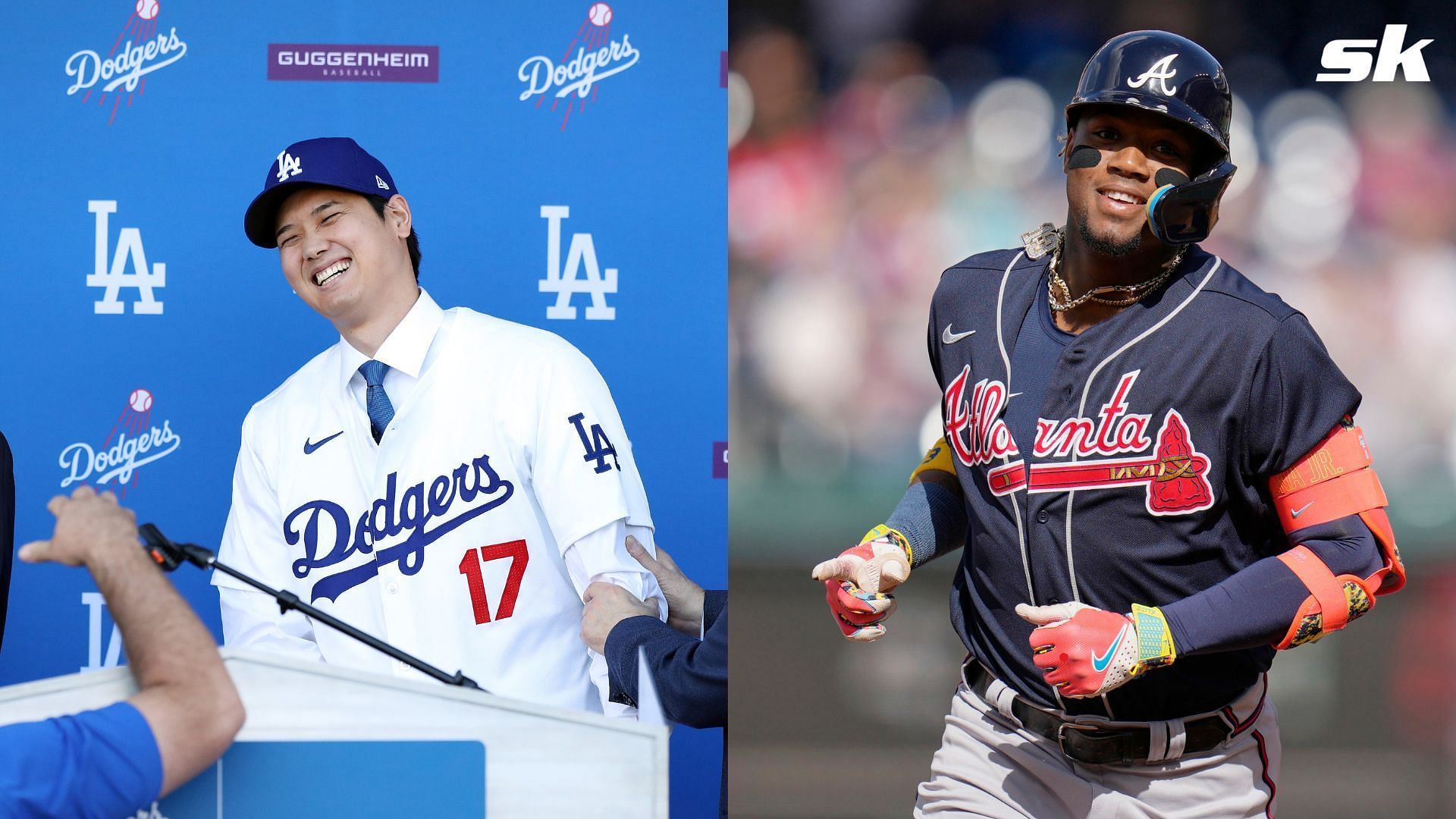 Shohei Ohtani and Ronald Acuna Jr. were given watches on account of their Hank Aaron Award honors