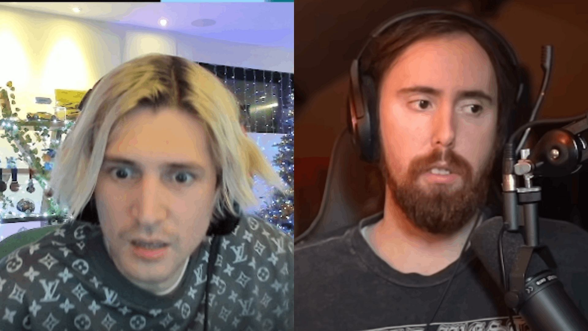 Asmongold and xQc share their opinions on IRL streamers. (Image via xQc, Asmongold/Twitch)