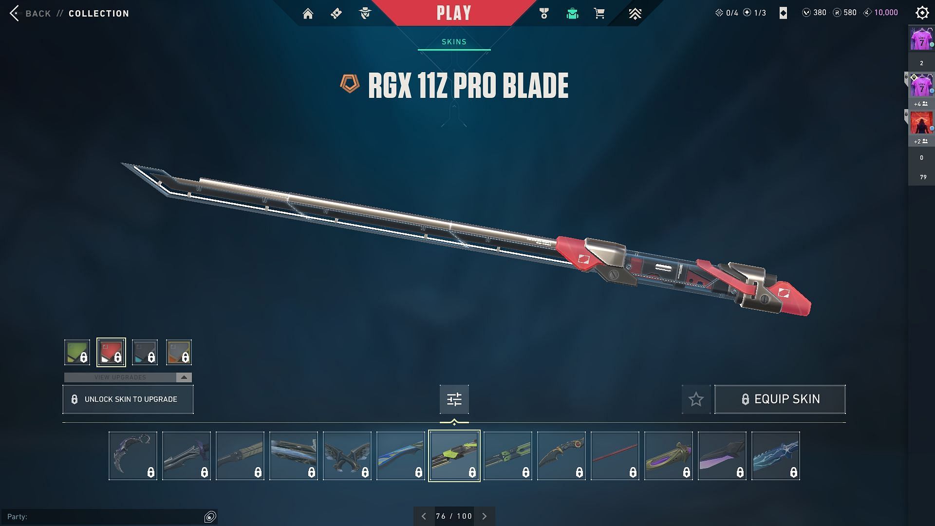 The RGX 11Z Pro Blade (Image via Riot Games)