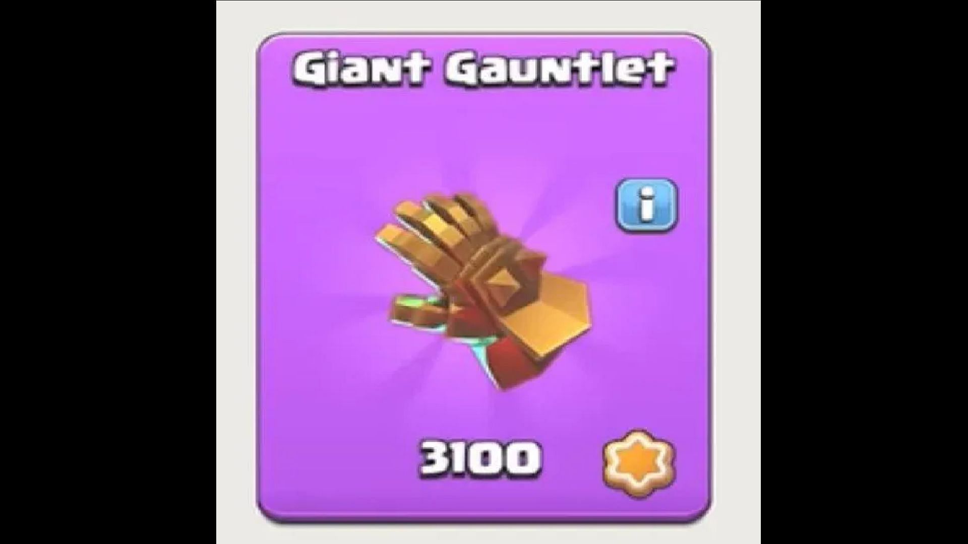 Giant Gaunlet will grow your Barbarian King (Image via Supercell)