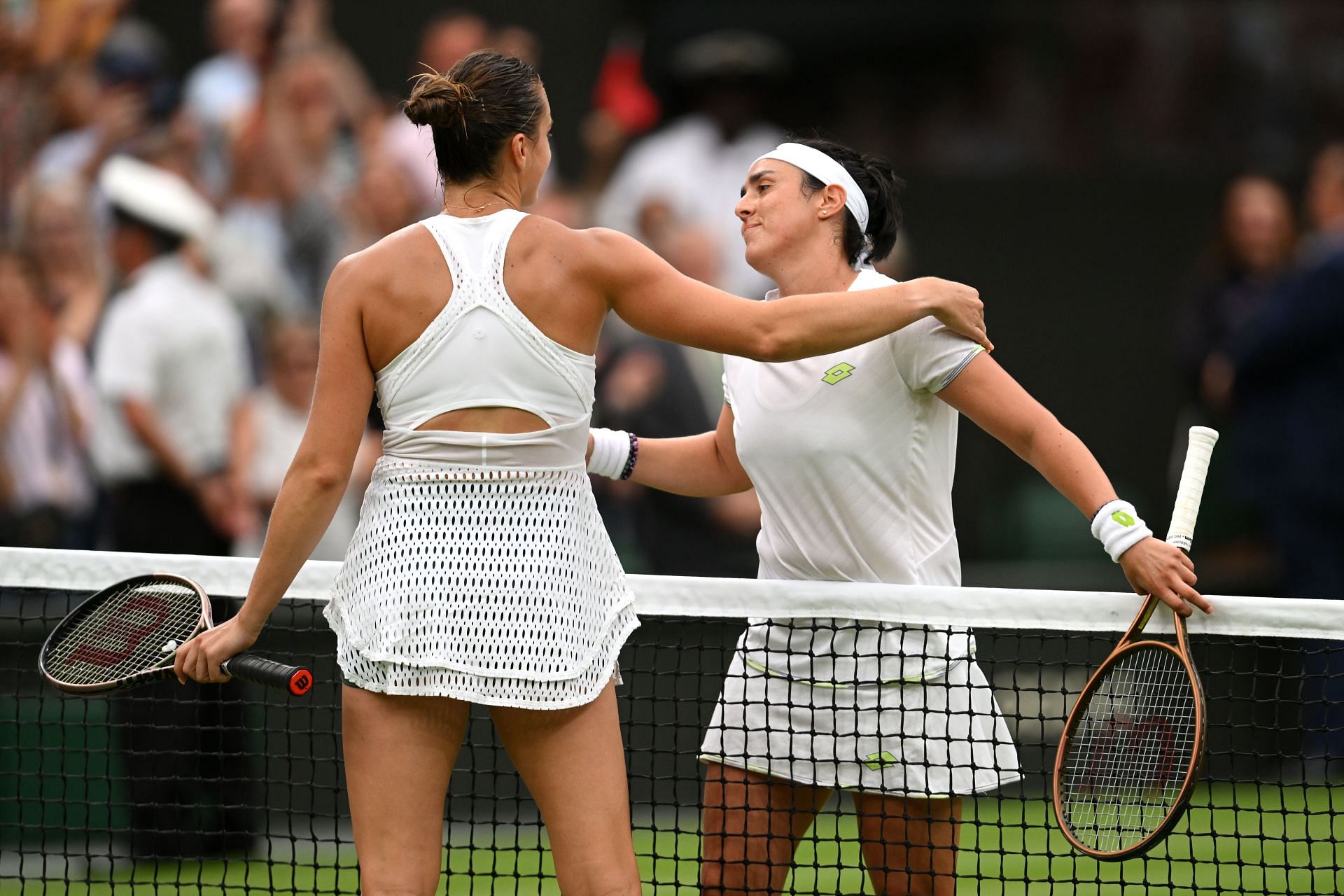 Jabeur and Sabalenka at the 2023 Wimbledon Championships