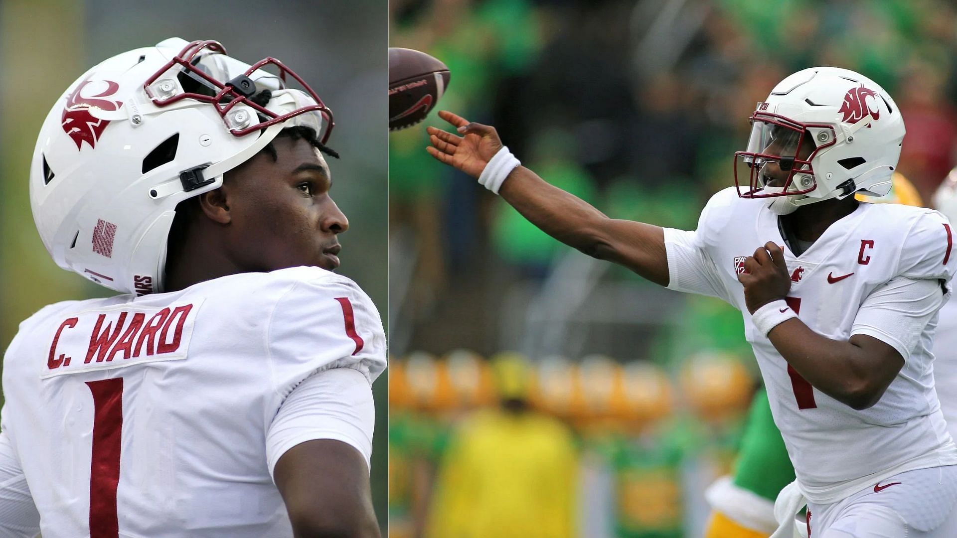 Washington State quarterback Cameron Ward