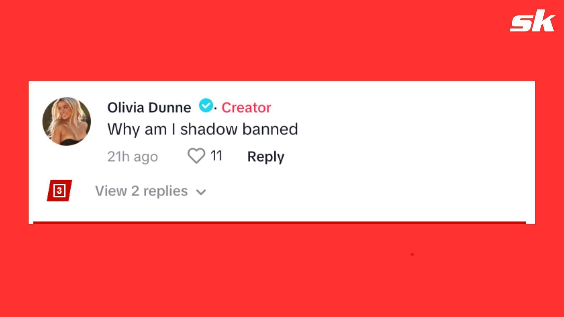 Olivia Dunne asked TikTok about her post engagement