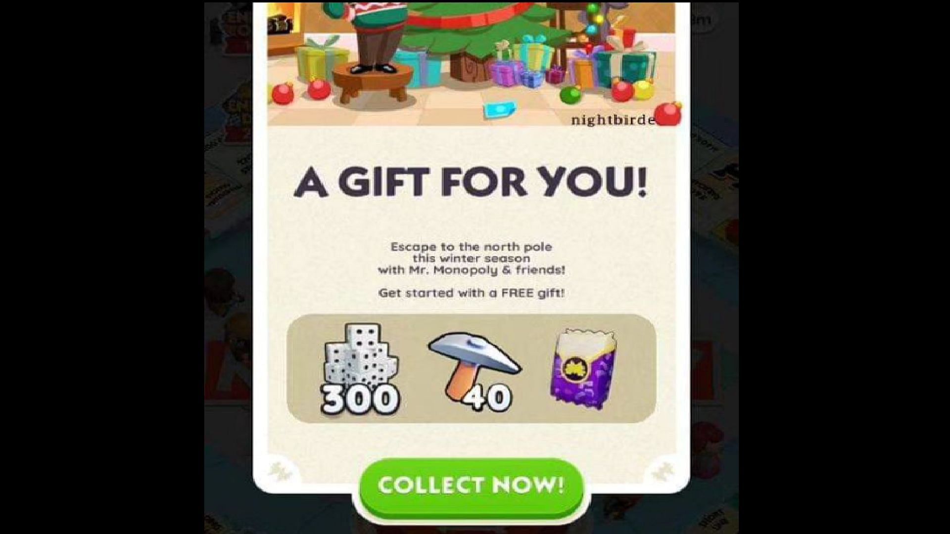 The Free Gifts can earn you more tokens (Image via Instagram/Monopoly Go)