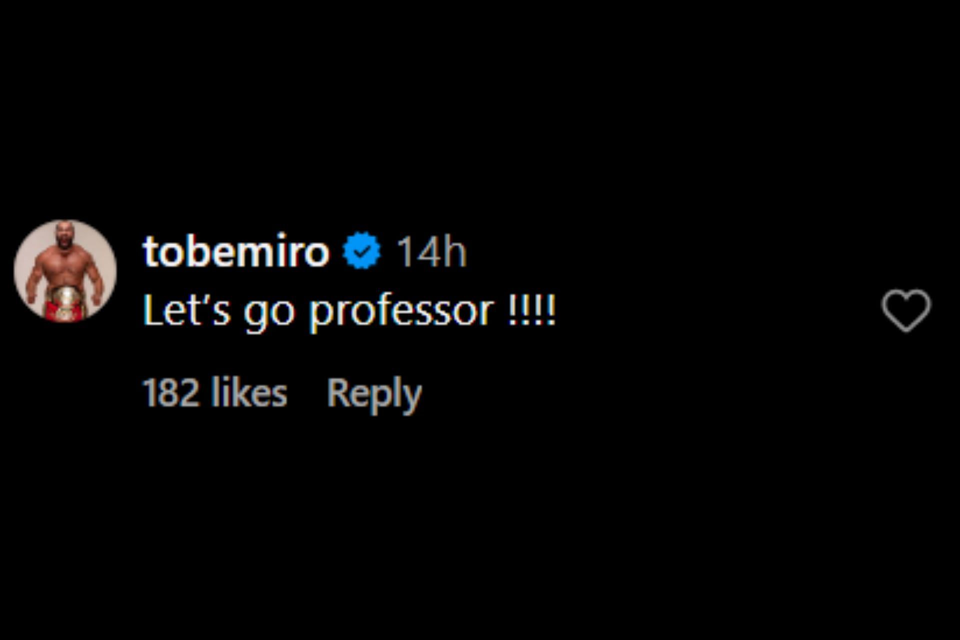 Miro&#039;s response