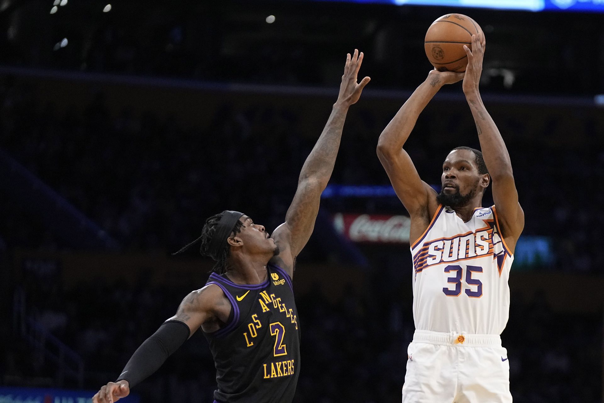 Phoenix Suns superstar forward Kevin Durant (right)